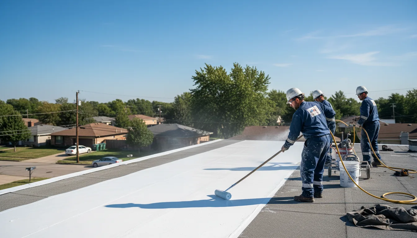 Commercial roof coating in Yukon, MO near me